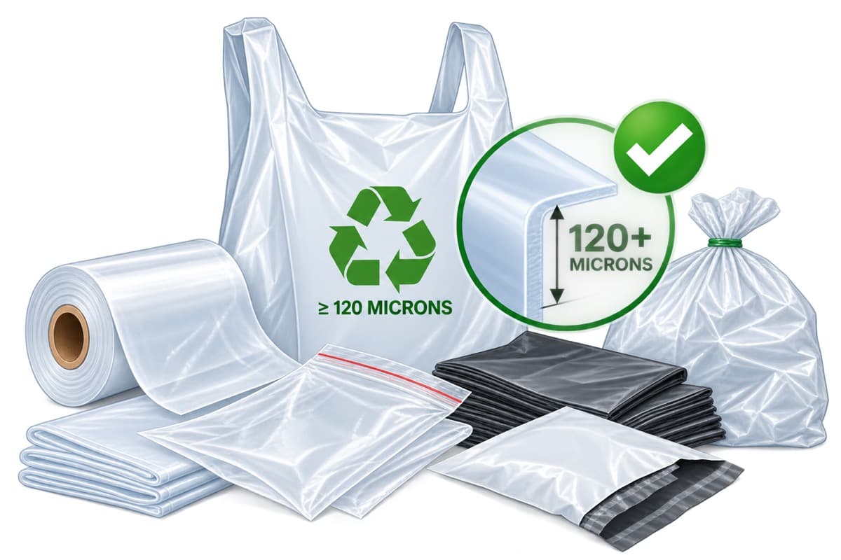 Single-Use Plastic & Polythene (Above 120 Micron)